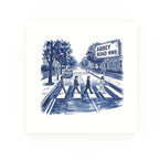 Abbey Road Delft blue decorative ceramic tile – no corner style