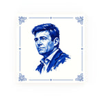 Andy Burnham Delft blue decorative ceramic tile – Classic corner style