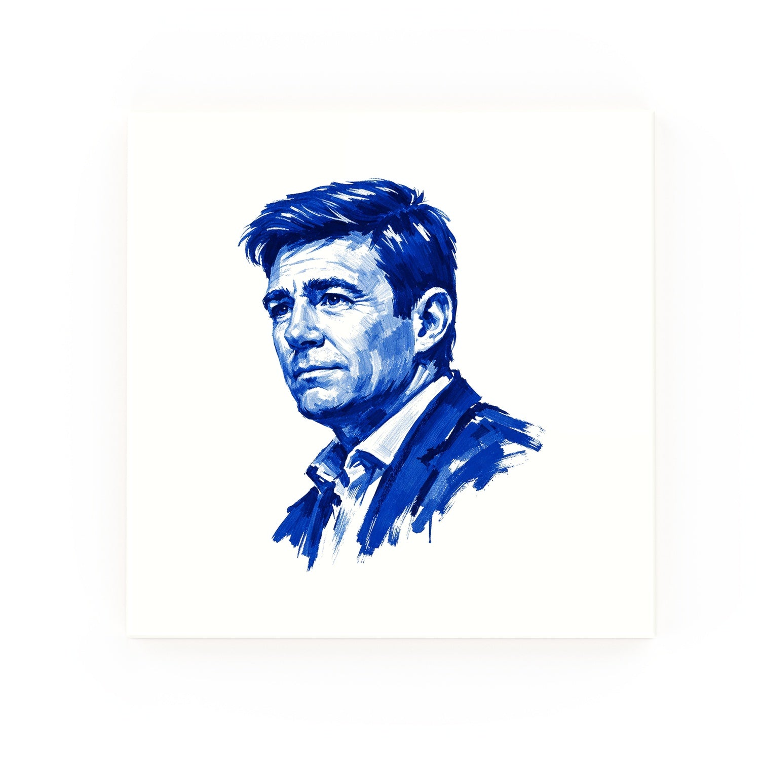 Andy Burnham Delft blue decorative ceramic tile – no corner style