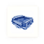 Anfield Delft blue decorative ceramic tile – no corner style