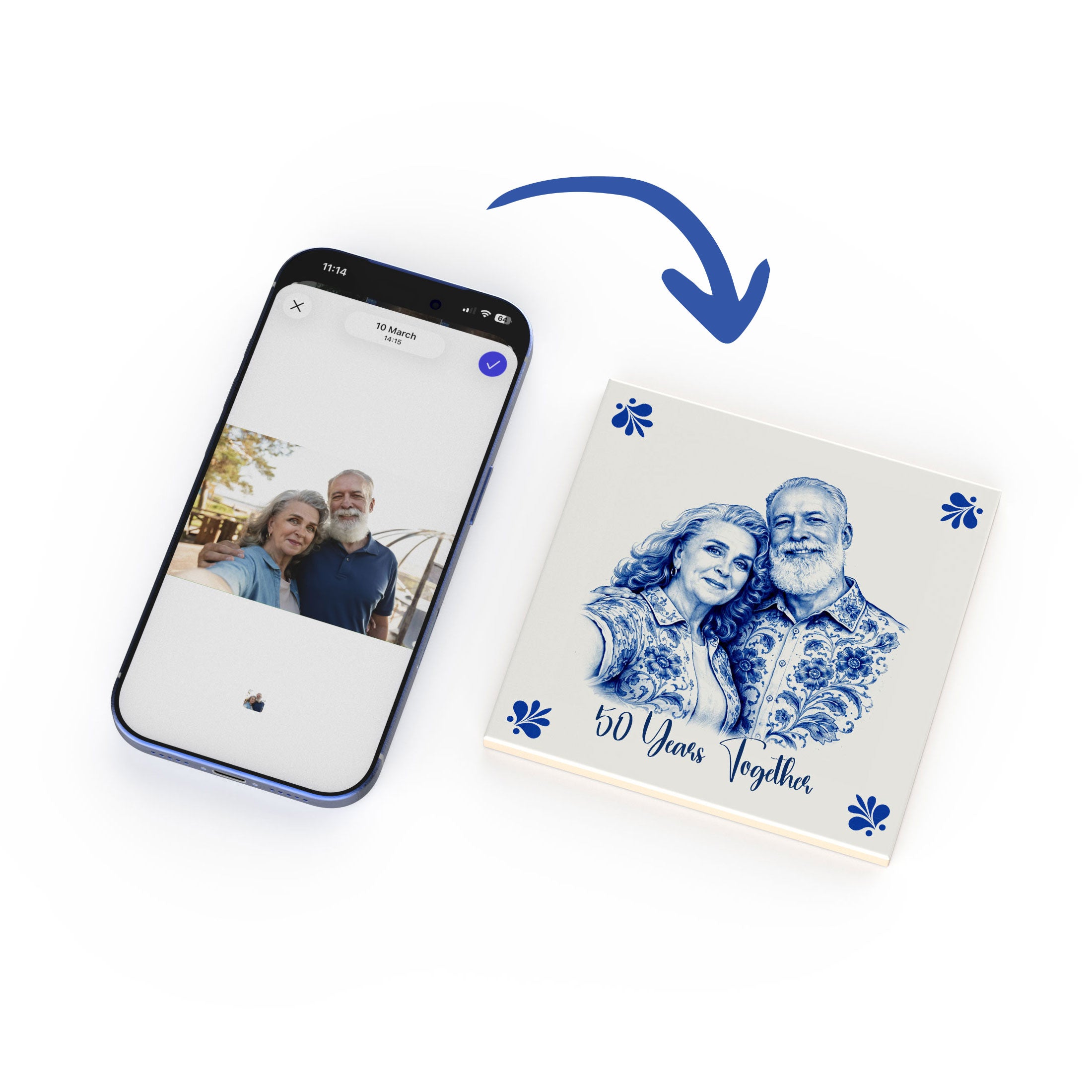 Custom Anniversary Tile