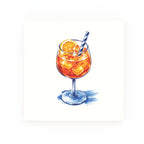 Aperol Delft blue decorative ceramic tile – no corner style