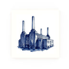Battersea Power Station Delft blue decorative ceramic tile – no corner style