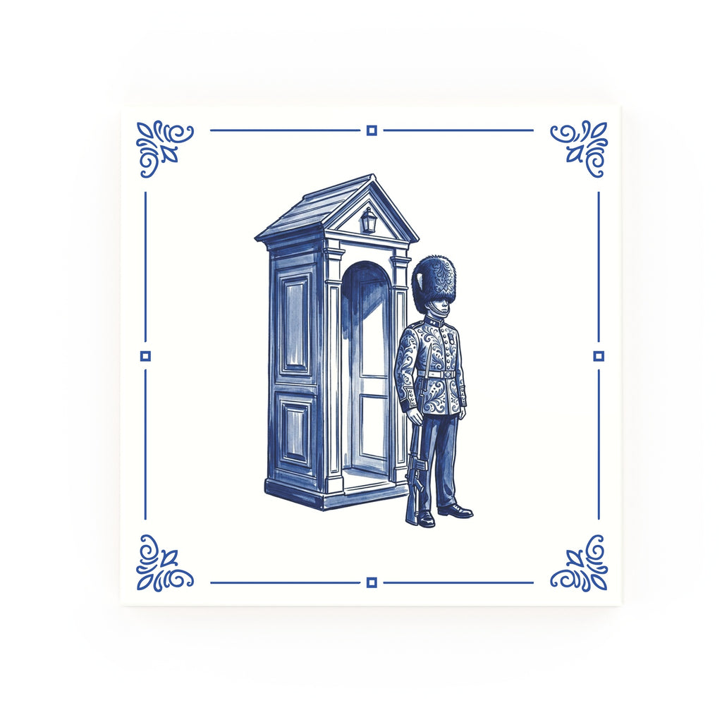 Beefeater Delft blue decorative ceramic tile – Classic corner style