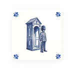 Beefeater Delft blue decorative ceramic tile – Modern corner style