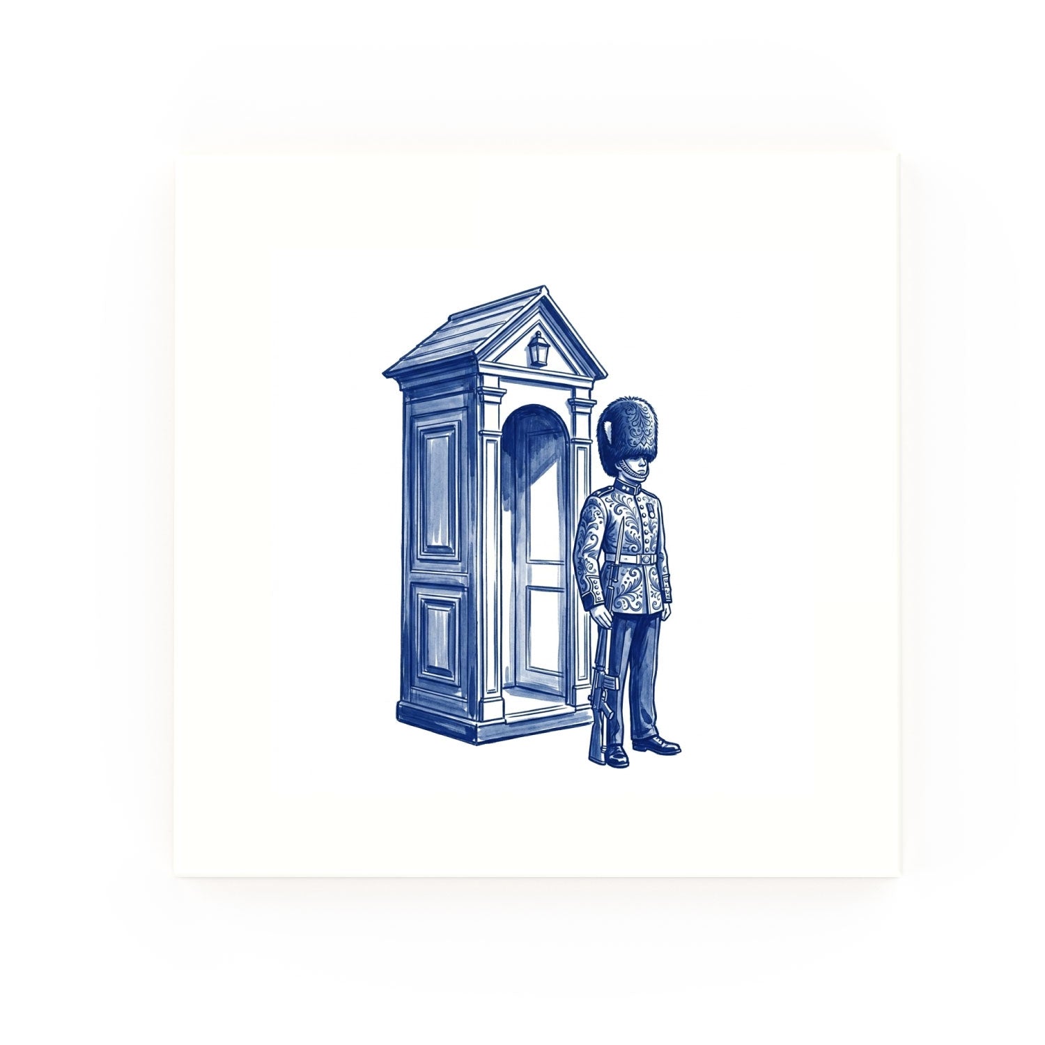 Beefeater Delft blue decorative ceramic tile – no corner style