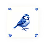 Blue Tit | Decorative British Ceramic Delft Blue Tile