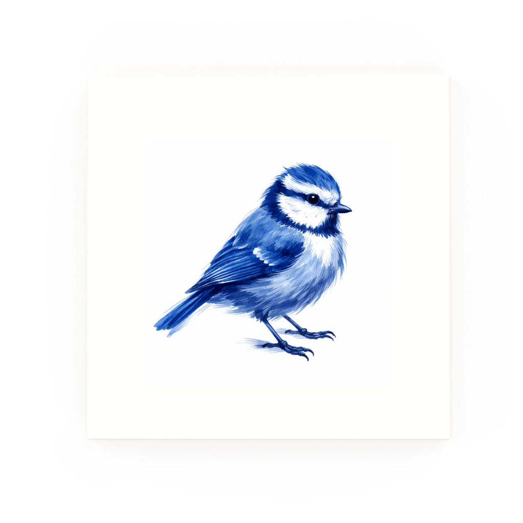 Blue Tit | Decorative British Ceramic Delft Blue Tile