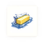 Butter Delft blue decorative ceramic tile – no corner style