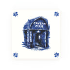 Cavern Club decorative Delft blue ceramic tile – Modern corners