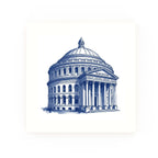 Central Library Delft blue decorative ceramic tile – no corner style