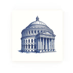 Central Library Delft blue decorative ceramic tile – no corner style