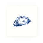 Cornish Pasty Delft blue decorative ceramic tile – no corner style