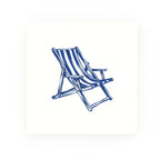 Deck Chair Delft blue decorative ceramic tile – no corner style