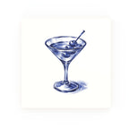 Dirty Martini Delft blue decorative ceramic tile – no corner style