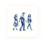 Distracted Boyfriend Delft blue decorative ceramic tile – no corner style