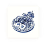 Delft blue ceramic tile no border – English Breakfast design