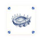 Etihad Delft blue decorative ceramic tile – Modern corner style