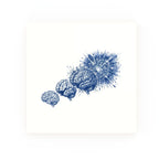 Expanding Brain Delft blue decorative ceramic tile – no corner style
