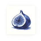 Fig Delft blue decorative ceramic tile – no corner style
