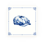 Flat Cap Delft blue decorative ceramic tile – Classic corner style