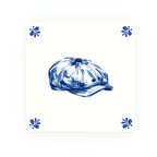 Flat Cap Delft blue decorative ceramic tile – Modern corner style