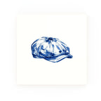 Flat Cap Delft blue decorative ceramic tile – no corner style