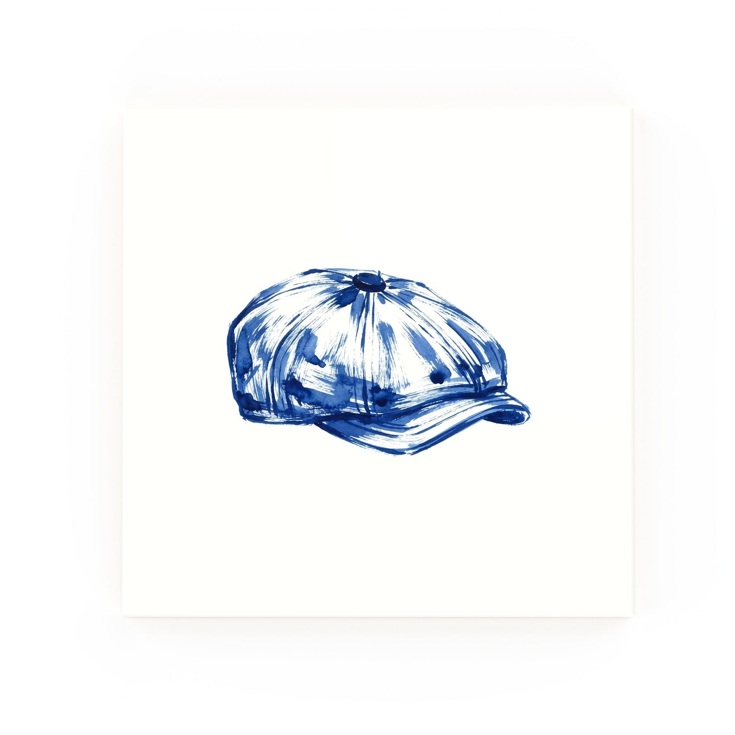 Flat Cap Delft blue decorative ceramic tile – no corner style