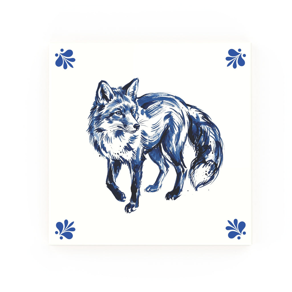 Fox Delft blue tile – modern rounded corners