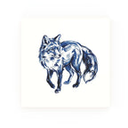 Delft blue ceramic tile no border – Fox design