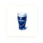 Pint of Guinness | Decorative British Ceramic Delft Blue Tile