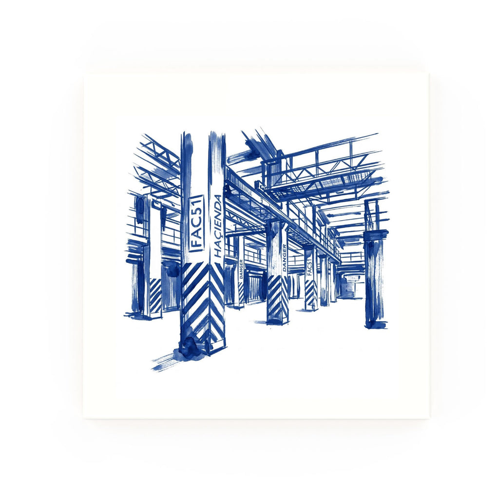Hacienda Delft blue decorative ceramic tile – no corner style