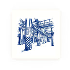 Hacienda Delft blue decorative ceramic tile – no corner style