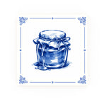Honey Pot Delft blue decorative ceramic tile – Classic corner style