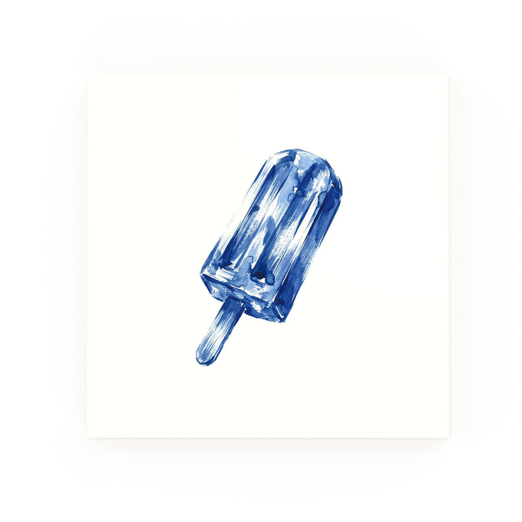 Ice Lolly Delft blue decorative ceramic tile – no corner style