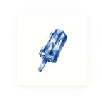 Ice Lolly Delft blue decorative ceramic tile – no corner style