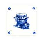 Jam Delft blue decorative ceramic tile – Modern corner style