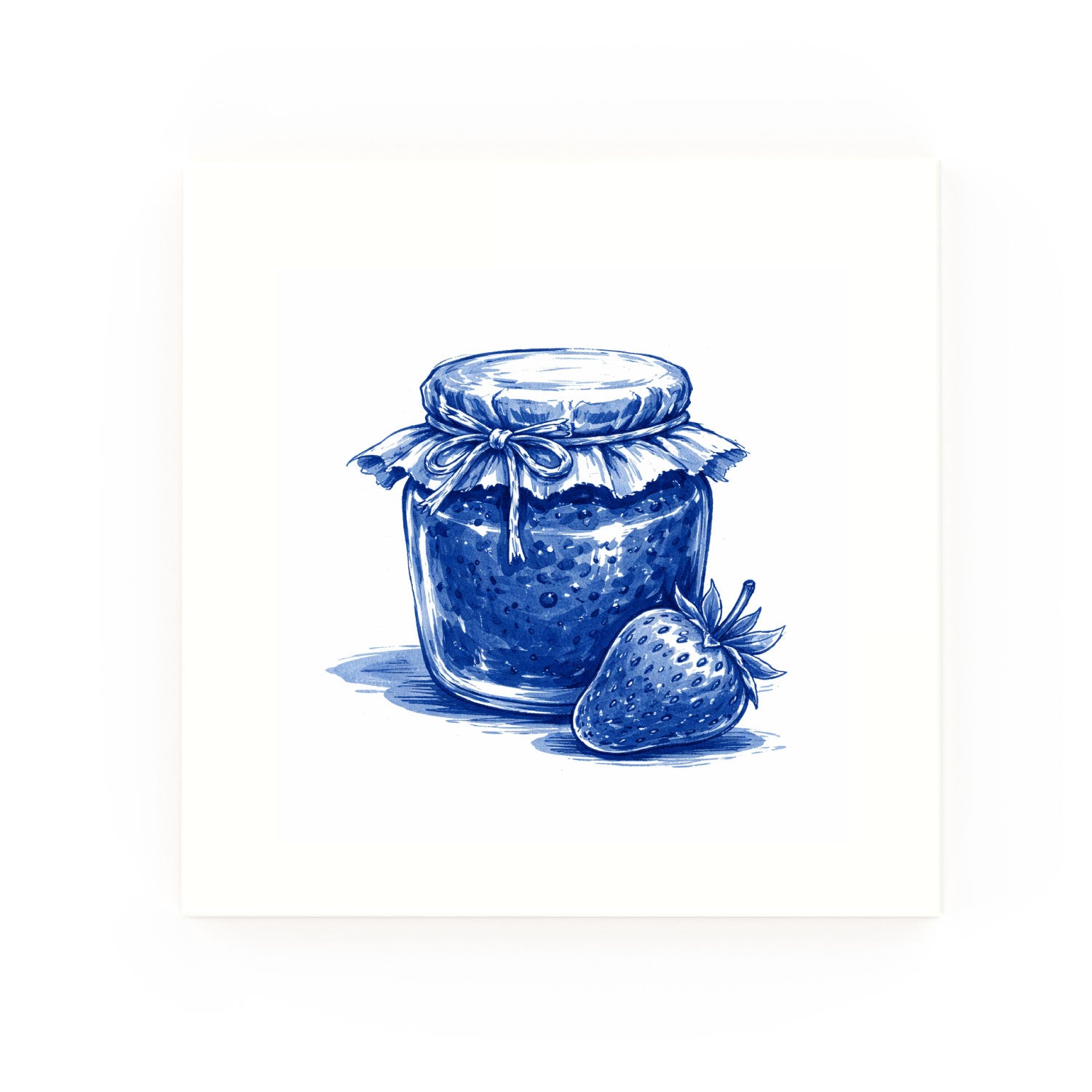 Jam Delft blue decorative ceramic tile – no corner style