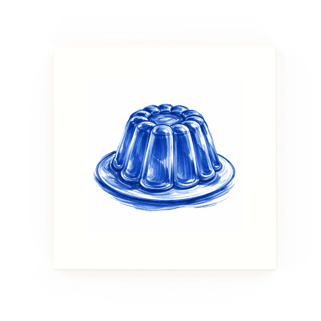 Jelly Delft blue decorative ceramic tile – no corner style