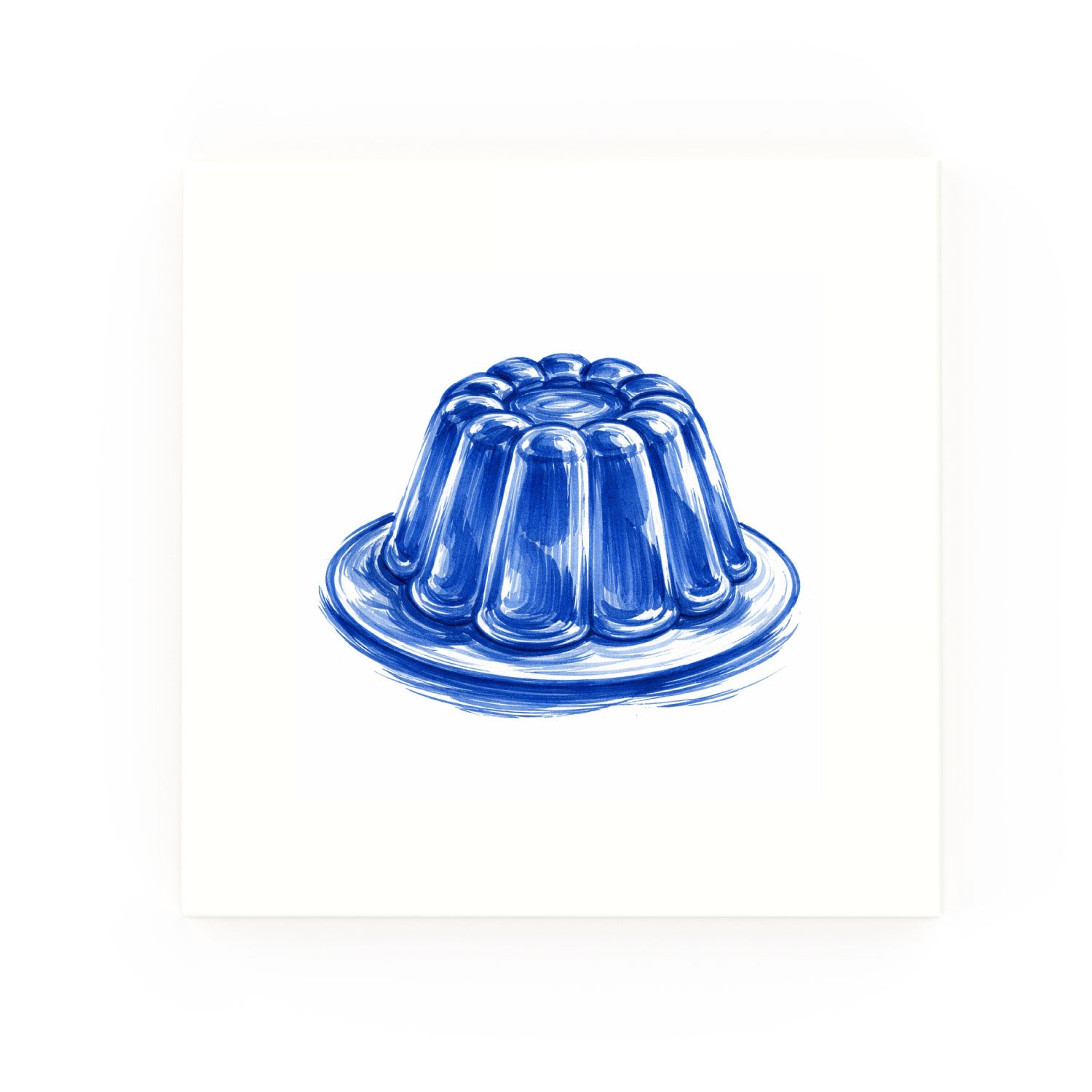 Jelly Delft blue decorative ceramic tile – no corner style