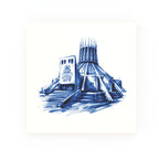 Metropolitan Cathedral decorative Delft blue ceramic tile – No corners
