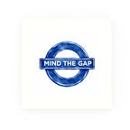 Mind The Gap Delft blue decorative ceramic tile – no corner style