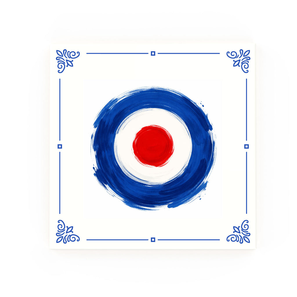Mods Delft blue decorative ceramic tile – classic corners