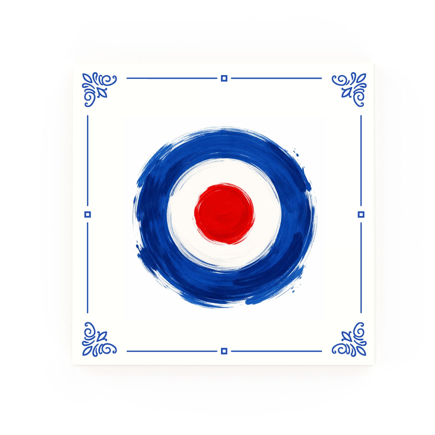 Mods Delft blue decorative ceramic tile – classic corners