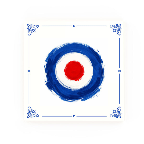 Mods Delft blue decorative ceramic tile – classic corners