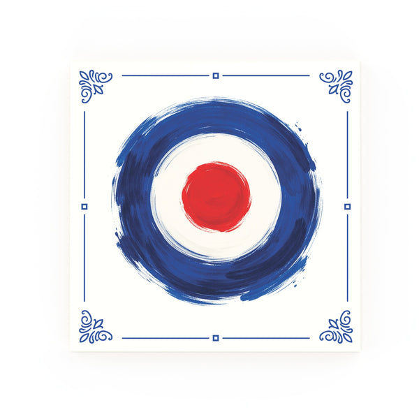 Mods Delft blue decorative ceramic tile – classic corners