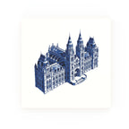 Natural History Museum Delft blue decorative ceramic tile – no corner style