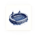 Old Wembley Delft blue decorative ceramic tile – no corner style