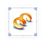 Orange Peel Delft blue decorative ceramic tile – Classic corner style