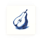 Pear Delft blue decorative ceramic tile – no corner style
